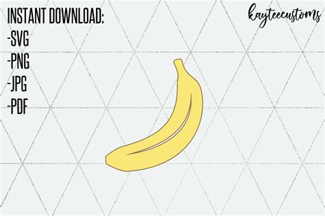 Banana SVG & PNG / Banana Clipart / Banana Summer Print Fruit - Etsy