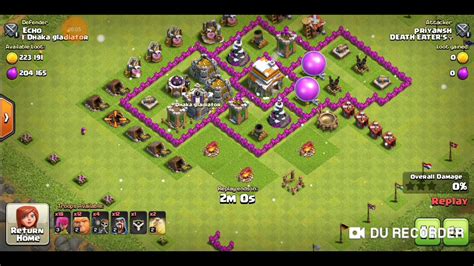 Best attack strategy for town hall 6 - YouTube