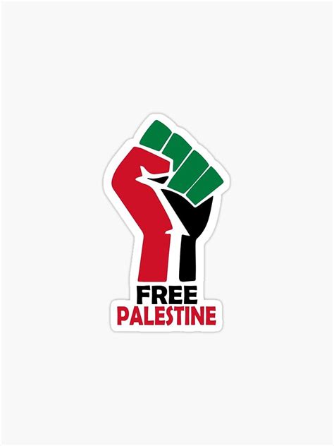 "FREE PALESTINE" Sticker for Sale by SH6HA-SHOP | Redbubble