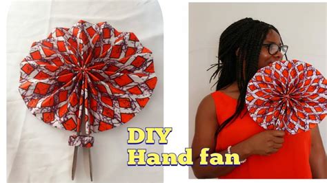 DIY Hand fan / DIY Fabric hand fan - YouTube