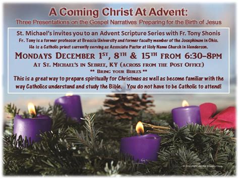 Advent Scripture Series with Fr. Tony – St. Michael Catholic Church ...