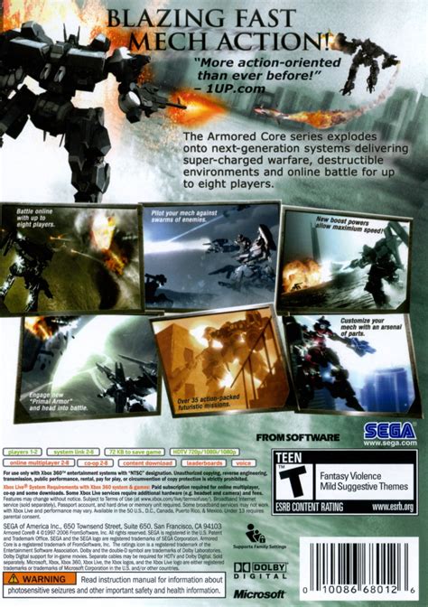 Armored Core 4 Box Shot for Xbox 360 - GameFAQs