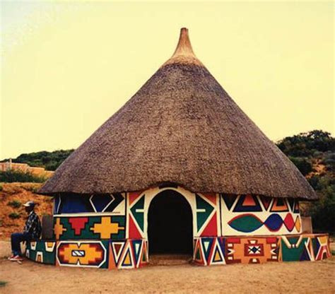 Ndebele House, Republic of South Africa | African hut, African house ...