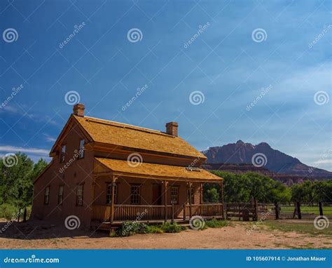 Frontier House, Desert Ghost Town, Grafton, Utah Stock Photo - Image of ...