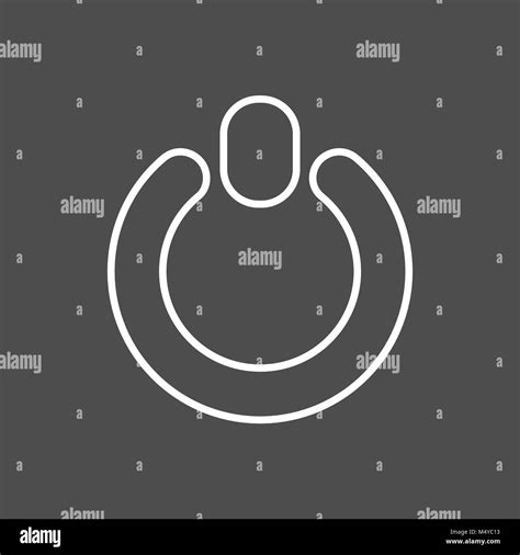 power button icon. flat design line Stock Vector Image & Art - Alamy