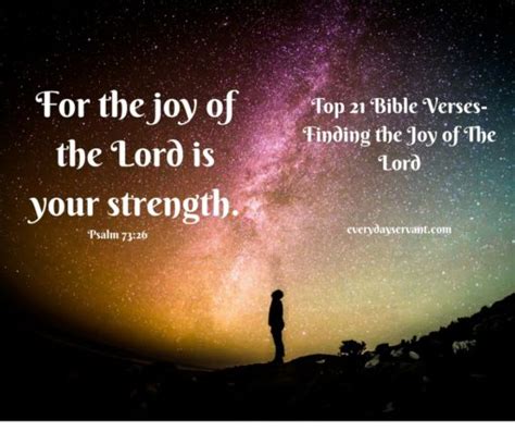 Top 21 Bible Verses-Finding the Joy of the Lord - Everyday Servant