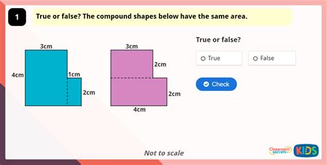 Year 5 Area of Compound Shapes Game | Classroom Secrets Kids