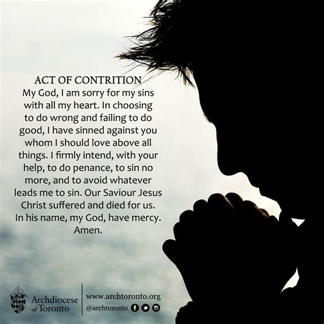 Act of Contrition #prayer #catholic #confession | Prayers & Quotes ...