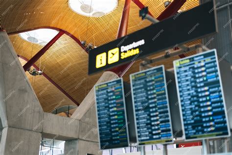 Premium Photo | Airport timetable display