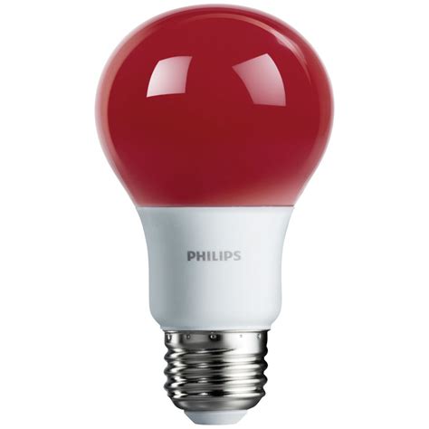 Red A19 LED Light Bulb - Medium Base