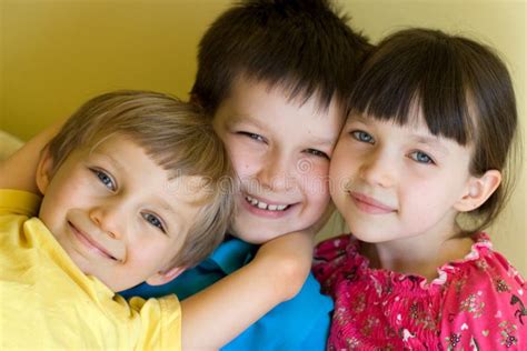 Three Happy Young Siblings Royalty Free Stock Photos - Image: 2226508