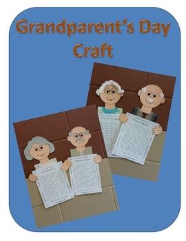 Grandparent's Day Craft and Writing Template by Anna Morgan | TpT