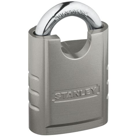 Stanley-National Hardware 2.362 in. Silver Solid Body Padlock-CD8820 STEEL PDLK 60MM - The Home ...