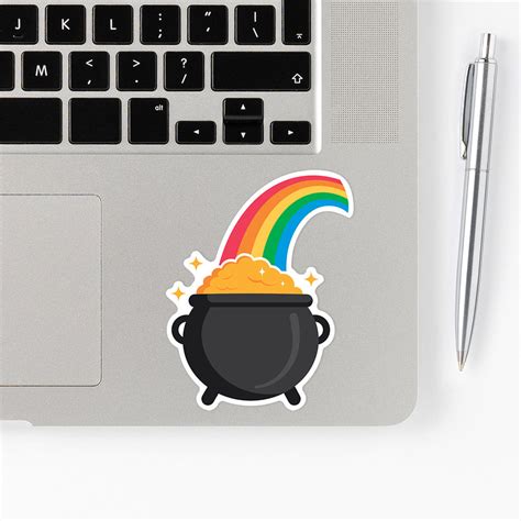 Rainbow & Pot Of Gold Sticker | Sticker & Co