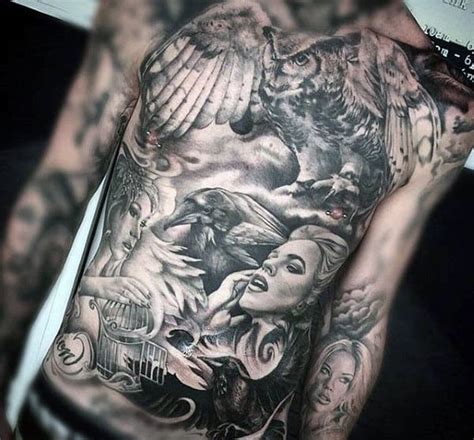 Top 100 Best Stomach Tattoos For Men - Masculine Ideas