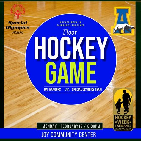 Special Olympics Hockey Team vs UAF Nanooks, Joy Elementary, Fairbanks ...