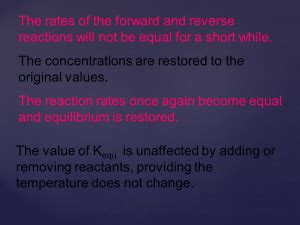 Factors affecting Equilibrium – Physical sciences break 1.0