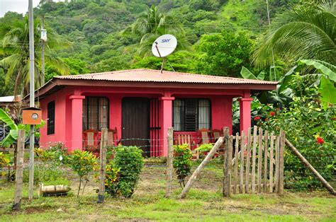 This is an example of a typical rural home from Costa Rica. It is a one ...