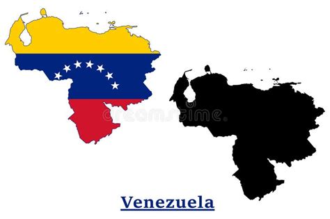 Venezuela National Flag Map Design Stock Vector - Illustration of ...