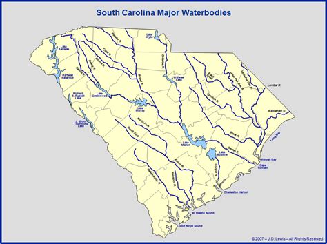 River Map South Carolina