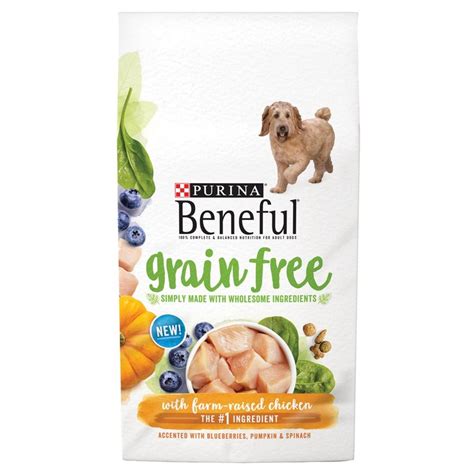 Purina Beneful Grain Free with Farm-Raised Chicken Dry Dog Food - 4lbs ...