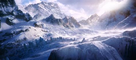 Snow covered mountain, fantasy art, artwork HD wallpaper | Wallpaper Flare