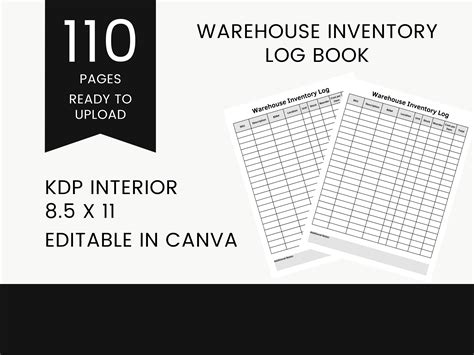 Warehouse Inventory Log Book Graphic by BKS Studio · Creative Fabrica