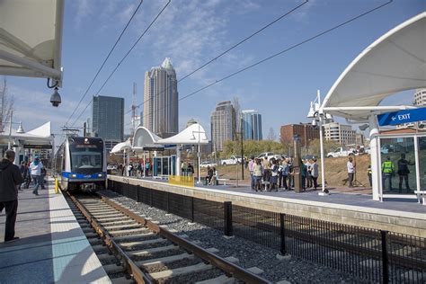 Charlotte's light rail extension connects UNC Charlotte to the city center