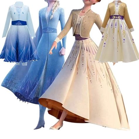 2019 New Frozen 2 Elsa Anna 3-10T Teens Girls Children Kids Birthday ...