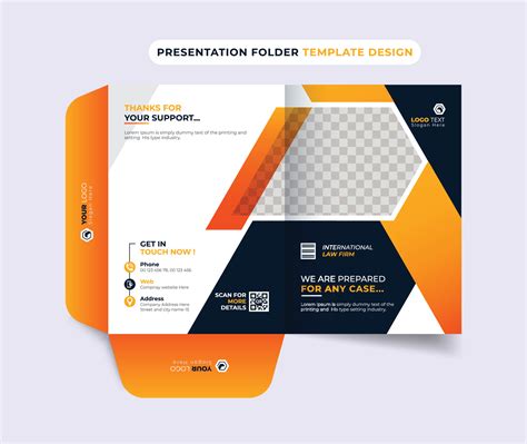 Presentation folder template design, Folder design, book cover for ...