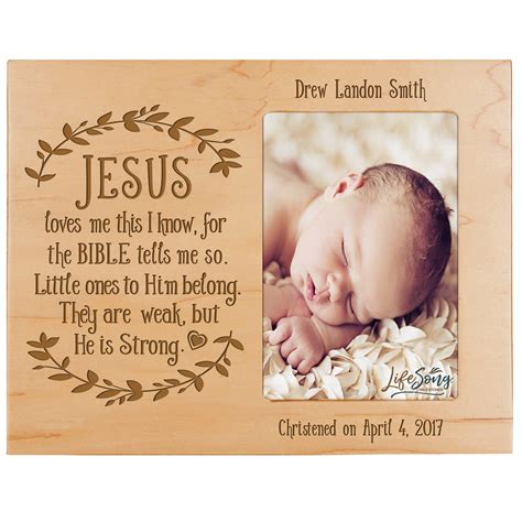 Baptism Frame Baptism Gift Boy 8x10 Picture Frame Wood - Etsy