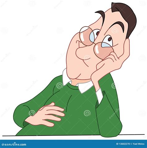 Bored man stock vector. Illustration of business, cartoon - 13602270