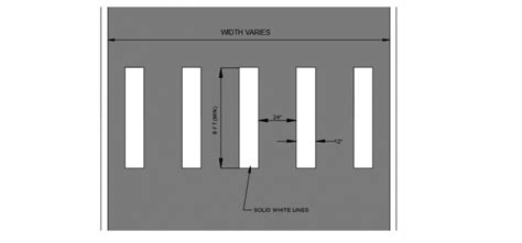 Zebra crossing top view plan - Cadbull