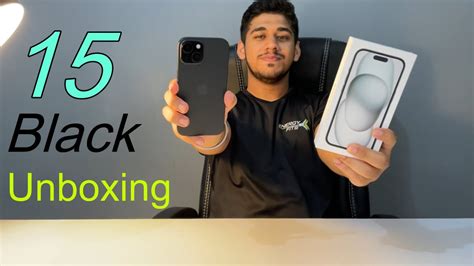 Iphone 15 Black Unboxing and Review - YouTube