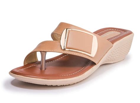 Buy Khadim's Women's Beige Synthetic Casual Heel Sandal -8 UK at Amazon.in