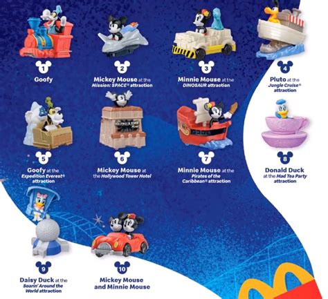 Disney World Happy Meal Toys at McDonald's