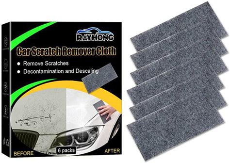 6pcs Car Scratch Repair Cloth Nano Sparkle Cloth Scratch Remover Cloth for Car Nano Magical ...