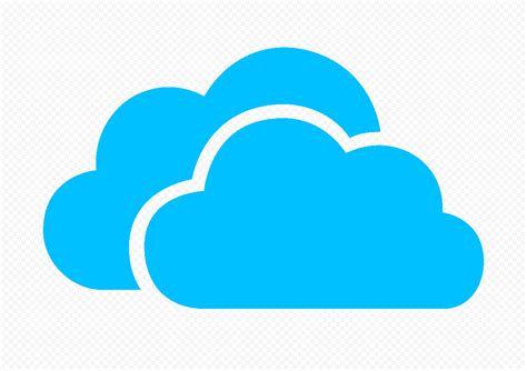 HD Blue Storage Host Clouds Icon PNG | Citypng