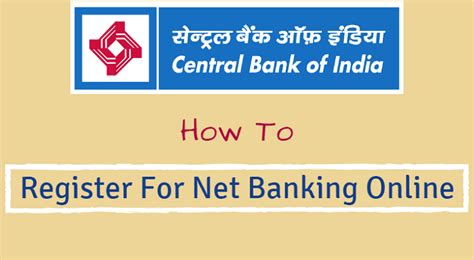 Central Bank of India - Activate/Register Net Banking Online ...