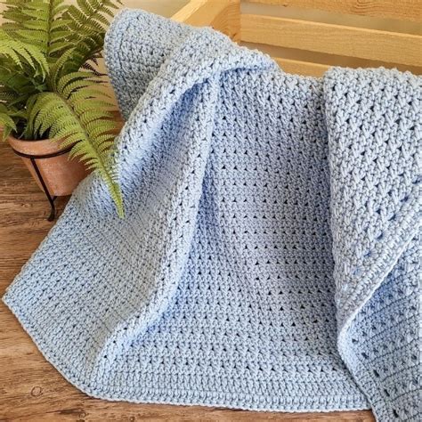 Crossed Double Crochet Baby Blanket | Free & Easy | The Loophole Fox