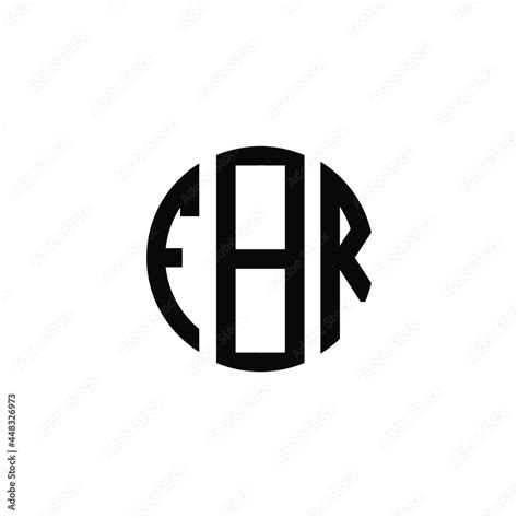 FBR letter logo design. FBR letter in circle shape. FBR Creative three letter logo. Logo with ...