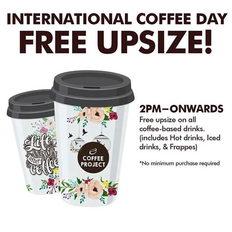 Manila Shopper: Coffee Project National Coffee Day Promo: Oct 1 2017