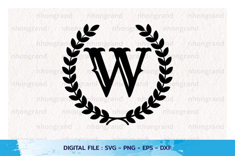 Monogram W Svg - 196+ SVG Cut File