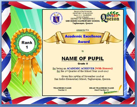 Pin by Jaira Ayala on Border design | Awards certificates template, Classroom awards ...