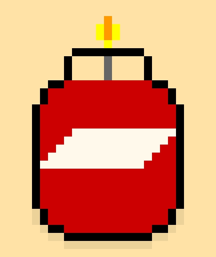 Candle pixel art