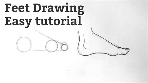 How to draw a feet drawing easy Basic drawing lessons/Drawing ideas for beginners Foot Drawing ...