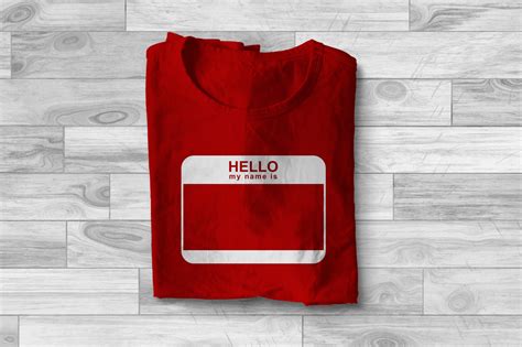 Hello My Name Is Blank Name Tag | SVG | PNG | DXF By Designed by Geeks ...