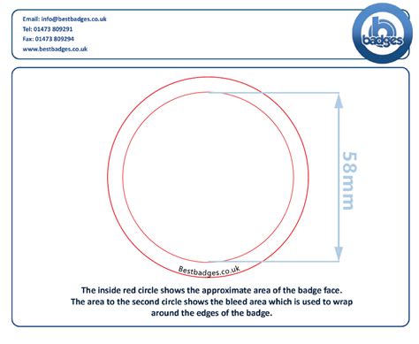 58mm Badge Template Download Printable PDF | Templateroller