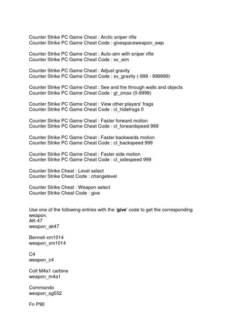 Counter Strike PC Game Cheat | PDF | Military Equipment | Projectile ...