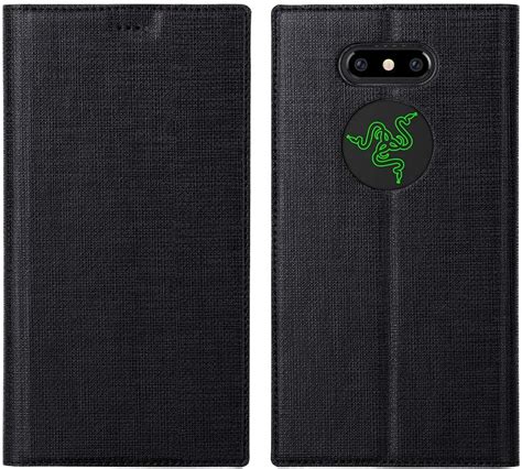 Amazon.com: Razer Phone 2 Case, PU Leather Flip Folio Cover Stand ...